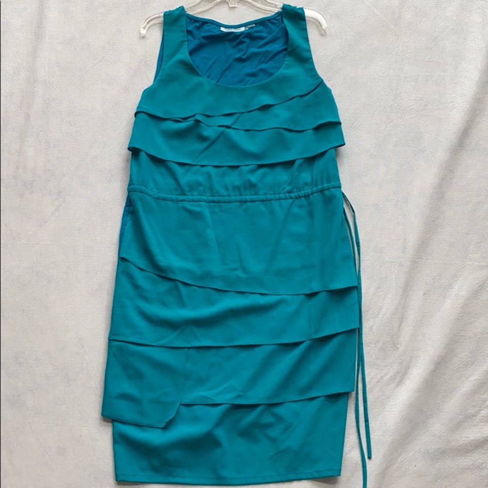 Calvin Klein teal size 4 midi dress